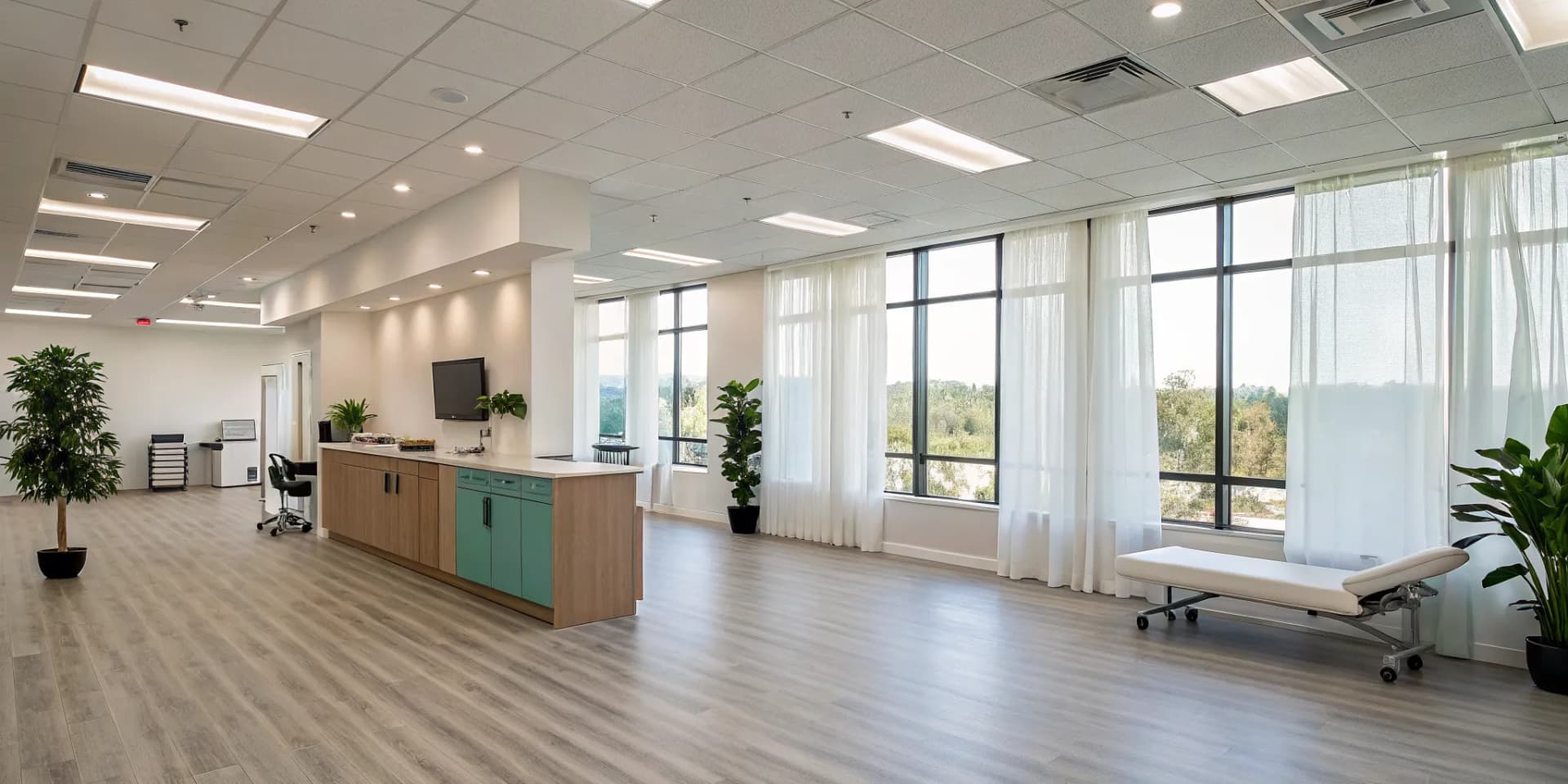 A modern chiropractic office offering ancillary services to improve patient outcomes.