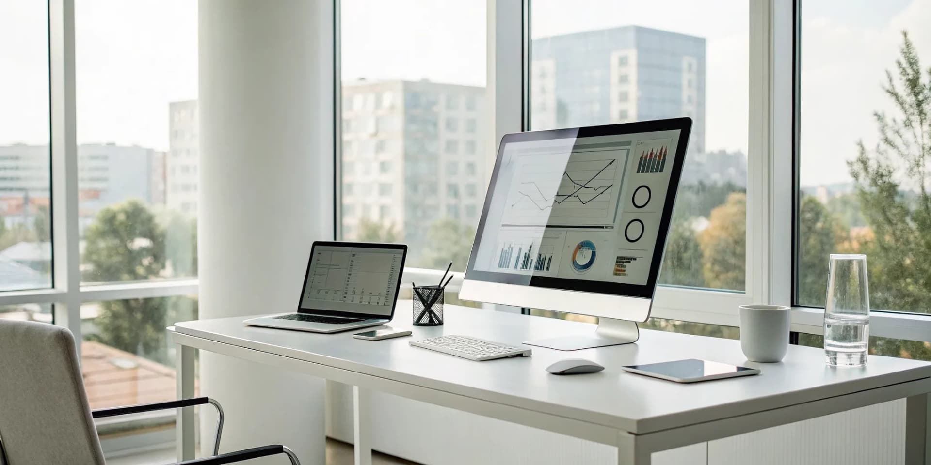A computer screen displaying analytics from an advanced chiropractic billing system.