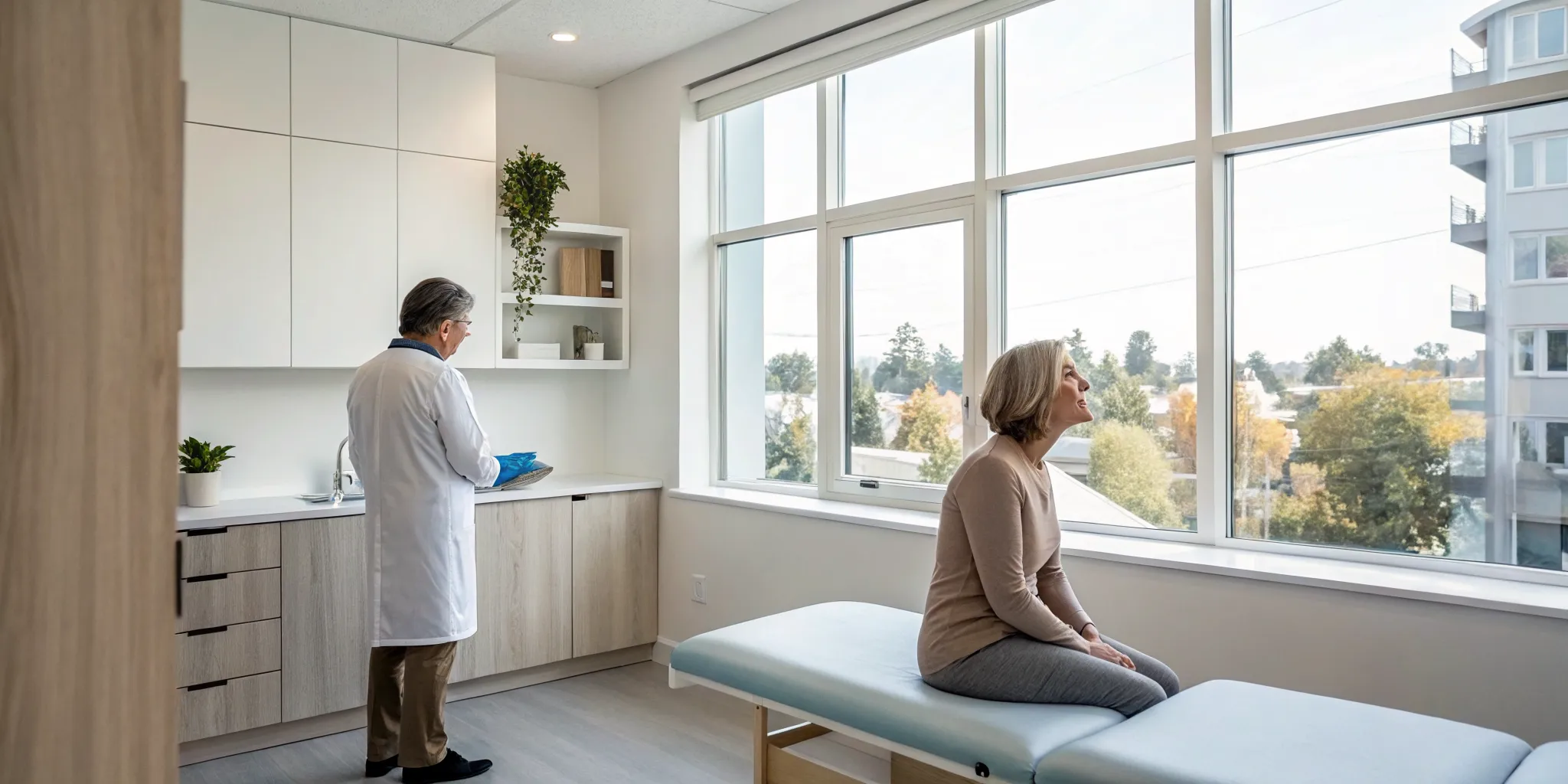 Chiropractor discusses non-surgical chiropractic options for a patient with a cervical rib.