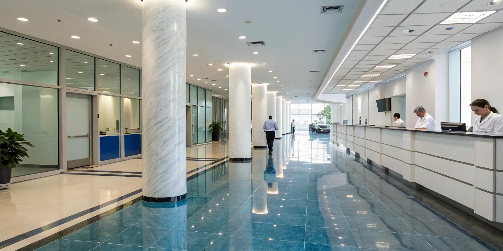 A modern chiropractic clinic, weighing the choice between a franchise vs a private practice.