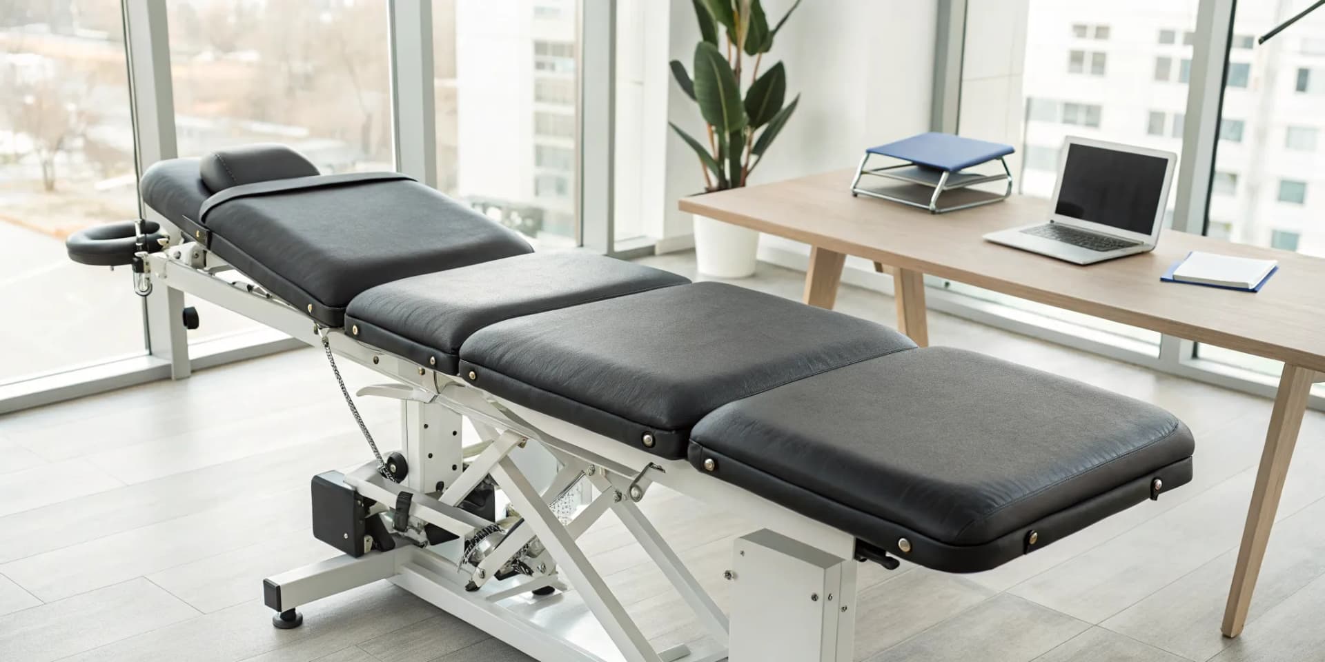 Spinal decompression equipment in a clinic, a key factor in calculating return on investment.
