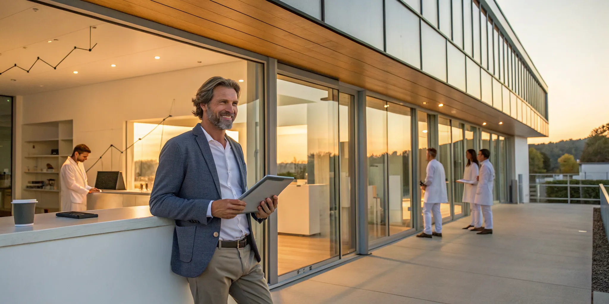 Chiropractic team plans to scale their practice using a tablet outside the clinic.