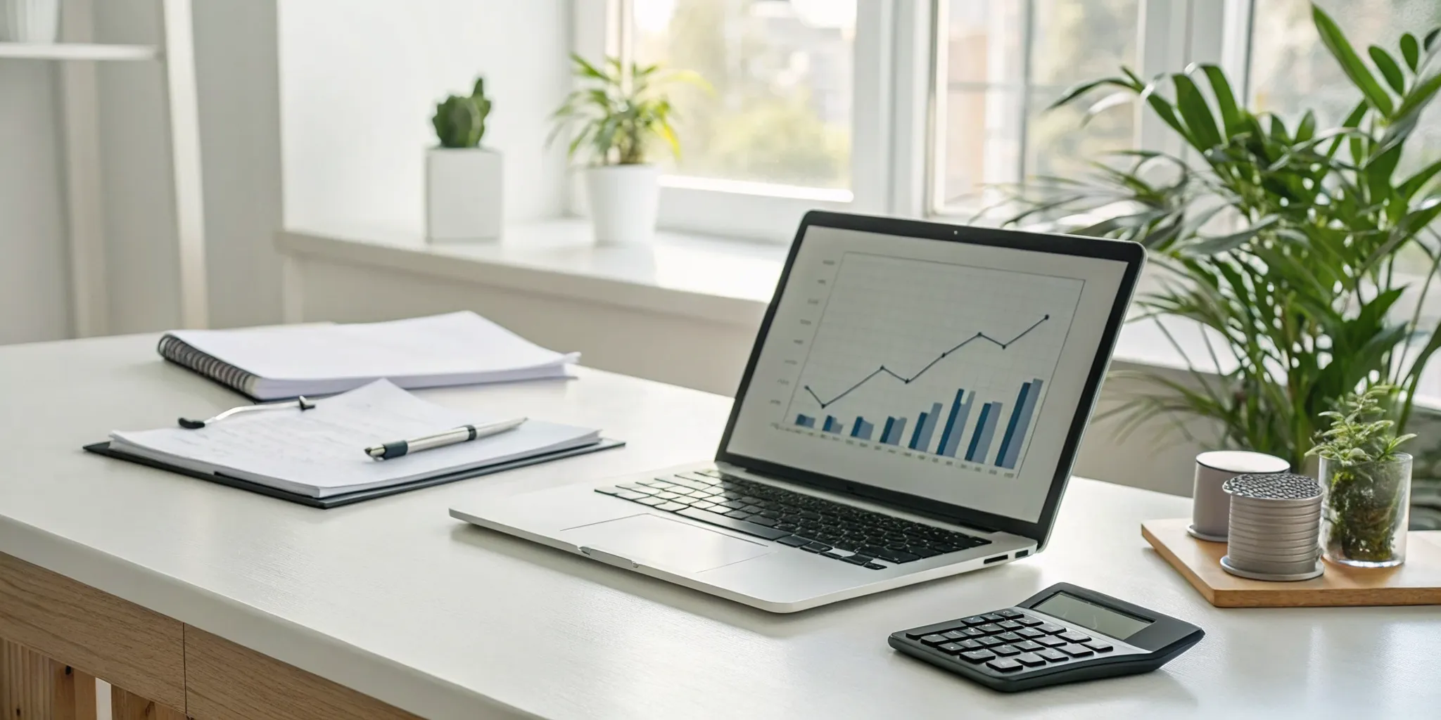 Financial charts on a desk analyzing if opening a second chiropractic office is profitable.